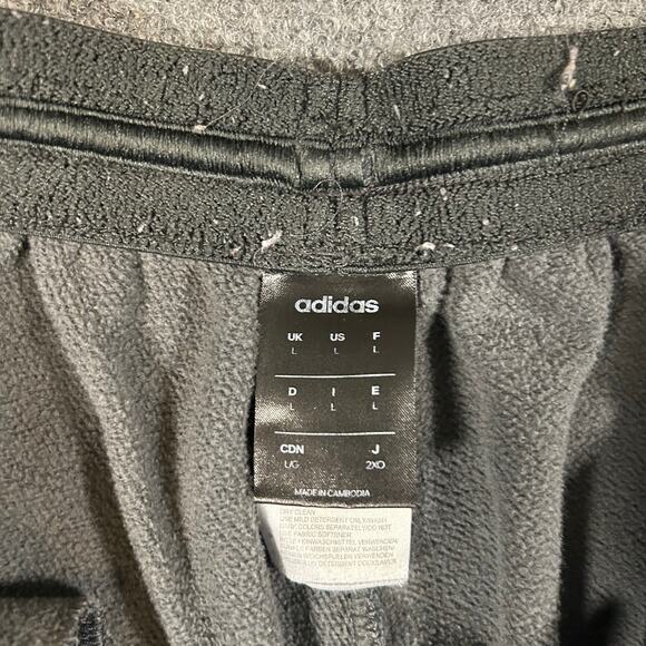 Adidas Draw String Waist Jogger Sweat‎ Pants Sz L Gray Athletic Trainer Running - Picture 4 of 8